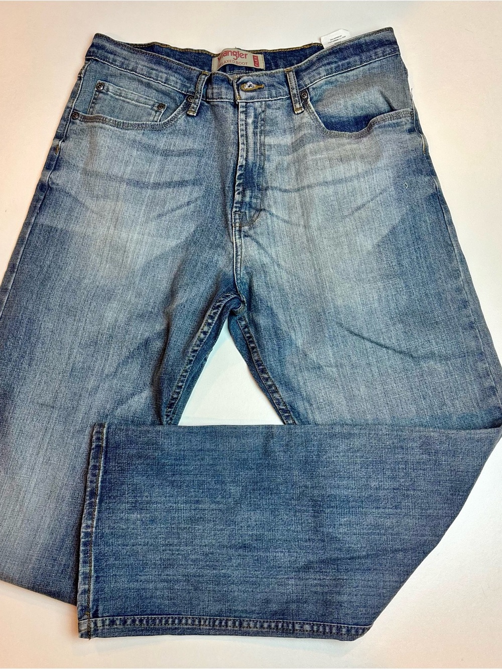 Wrangler Relaxed Boot Flex Men’s Jeans 34x30 Medium Wash Stretch Denim